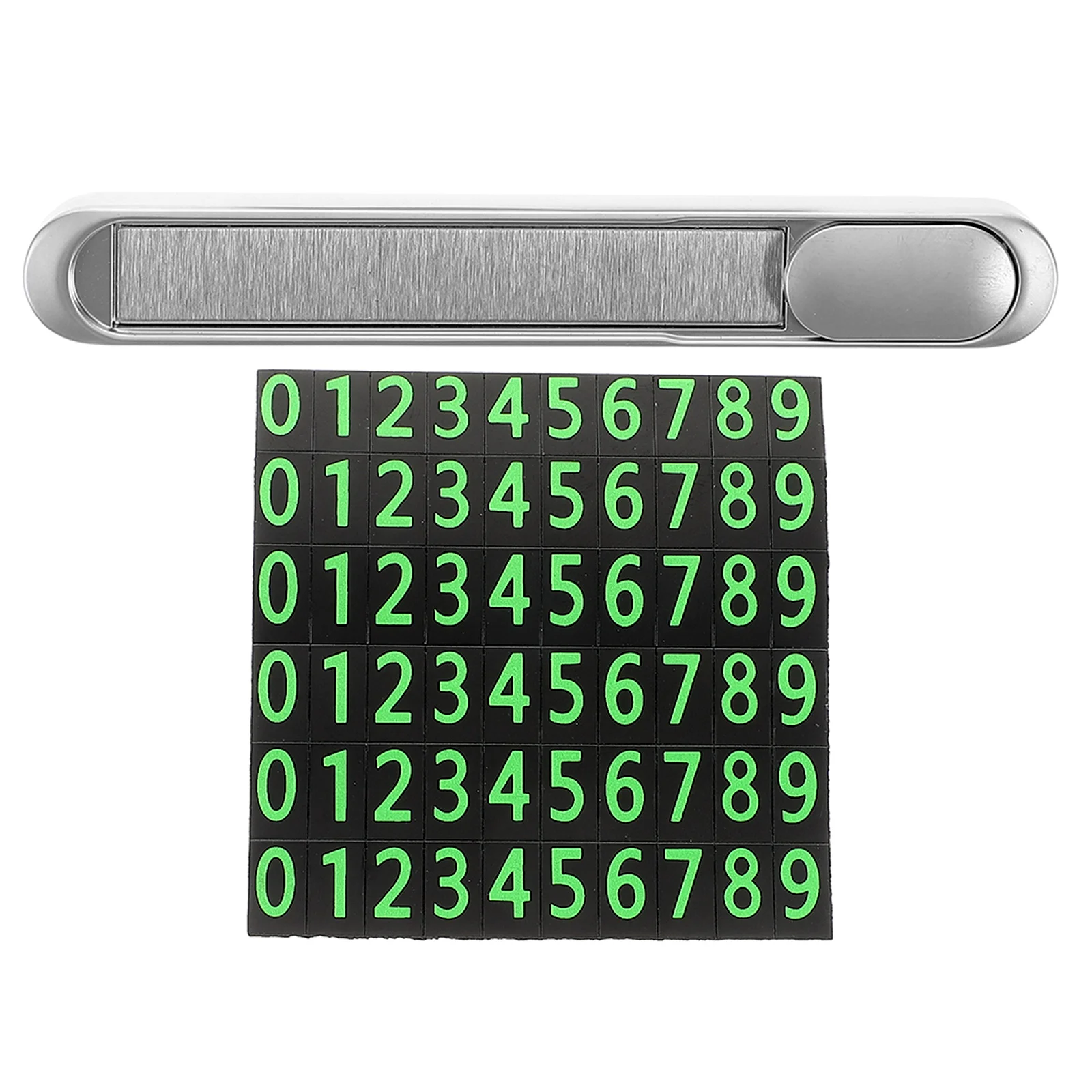 

1Set Metal Parking Car Temporary Mobile Phone Display Card Durable Temporary Car Phone Number Holder