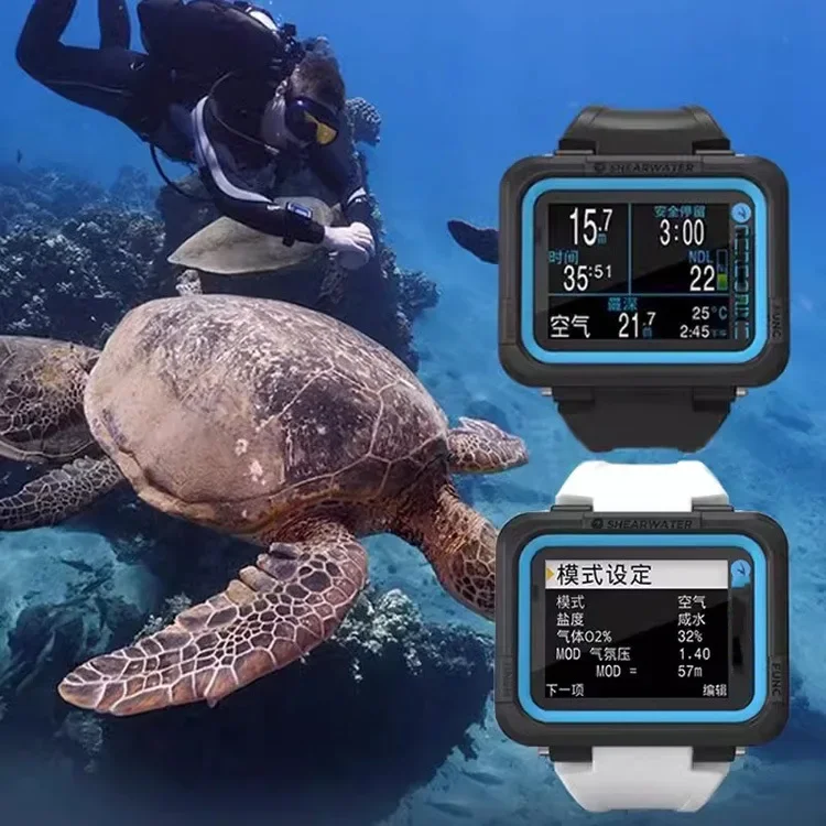 Five Modes Diving Computer Watch Can Adjust Oxygen Percentage 21%-40% Wrist Rechargeable  Diving Accessories Equipment