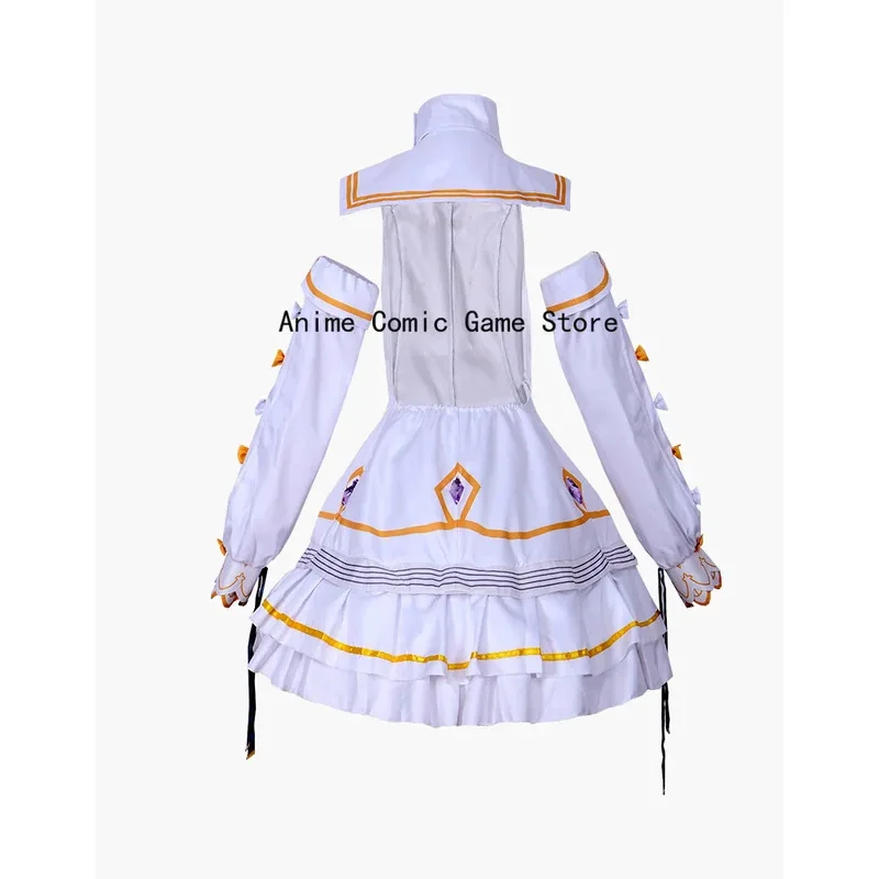 Yurizono Seia Cosplay Costume Blue Archive Yurizono Seia Costume Cute white dress Halloween Party Outfit for Women