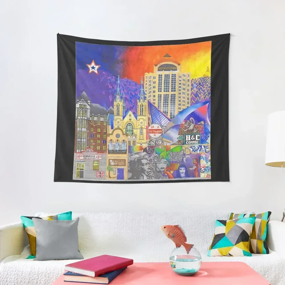 Downtown Roanoke by Brook Ludy Tapestry Korean Room Decor Tapete For The Wall Tapestry