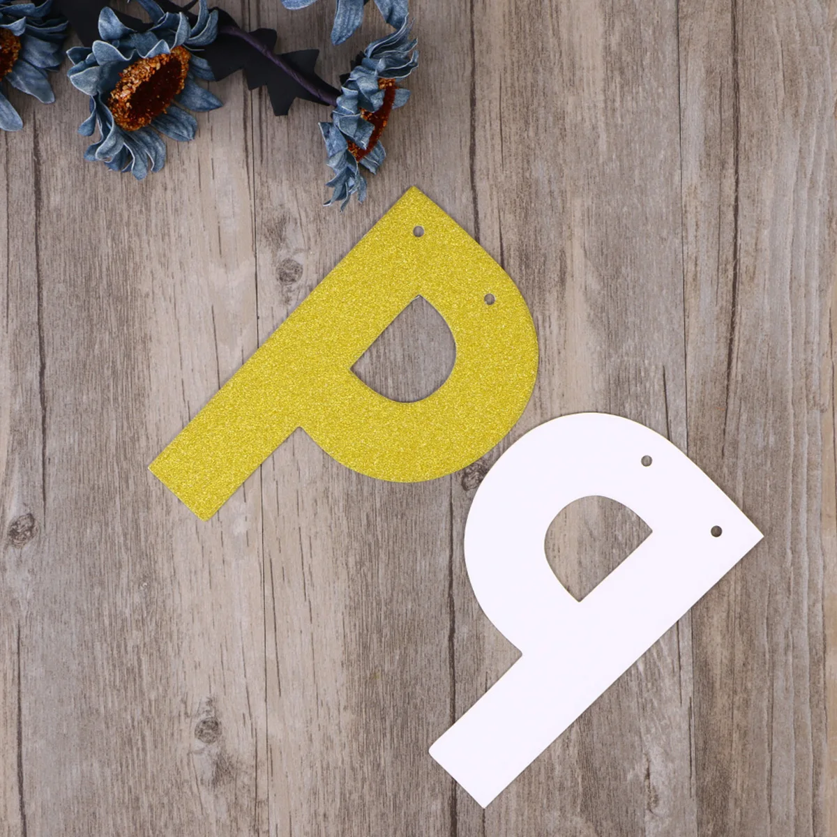 

Happy Birthday Banner Reusable Cardboard Bunting Flags for Party Wall Tree Decor Accessories Flash Powder Banner