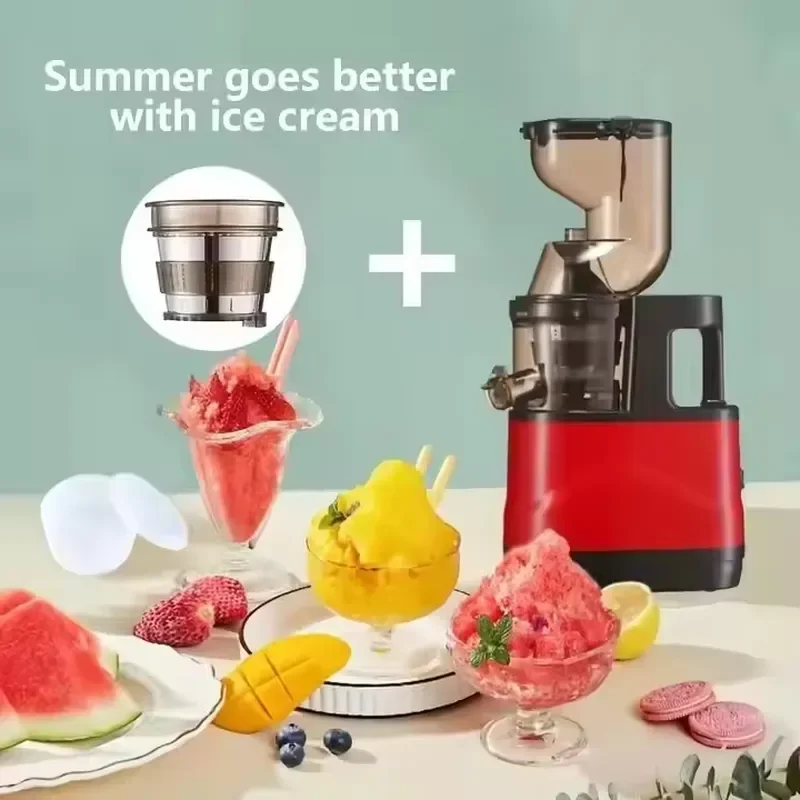 4 in 1 Multifunctional Slow Juicer for Carrots and Vegetables Big Mouth Fruit Blender Fresh Juice Extractor Machine for Home