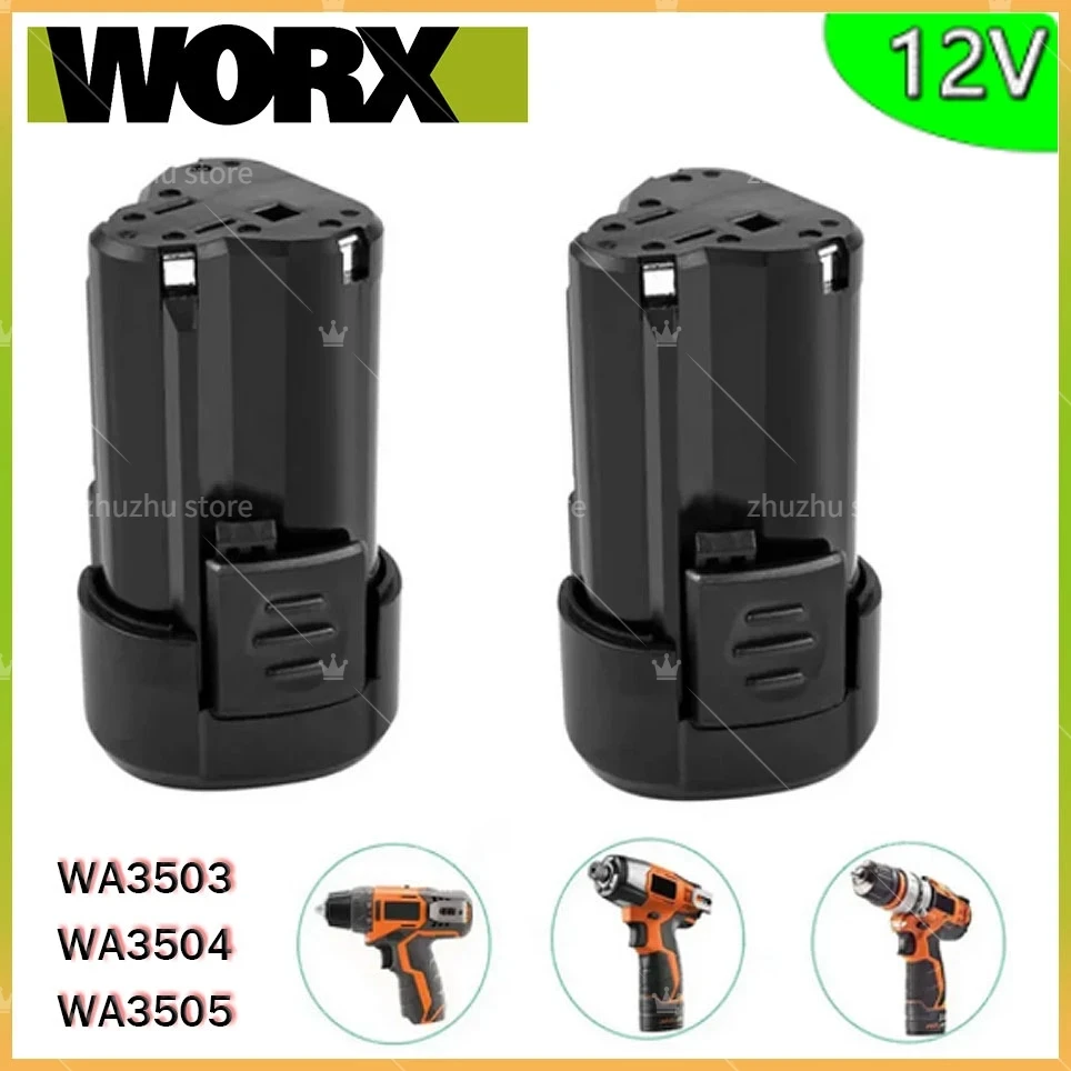 3.0Ah 2.0Ah 12V Battery for Worx WA3504 WA3505 WA3509 WA3553 for Rockwell RW9300 Li-ion Rechargeable Power Tool Battery