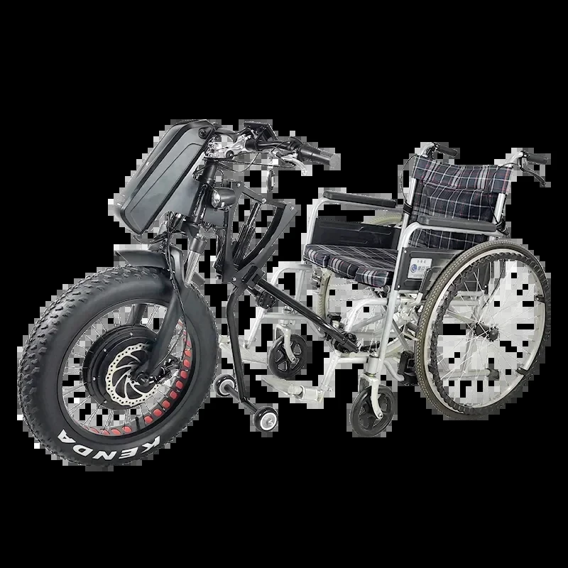 High Quality Attachment Handcycle, 48V 1200W Conversion Kit, Compatible, Brushless Motor Easy Install