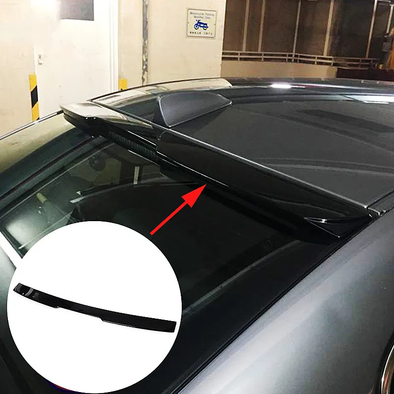 For BMW E60 520i 525i 528i 530i 535i 2004-2010 Car Rear Window Roof Spoiler Wings Bodykit Black Carbon Tuning Accessories