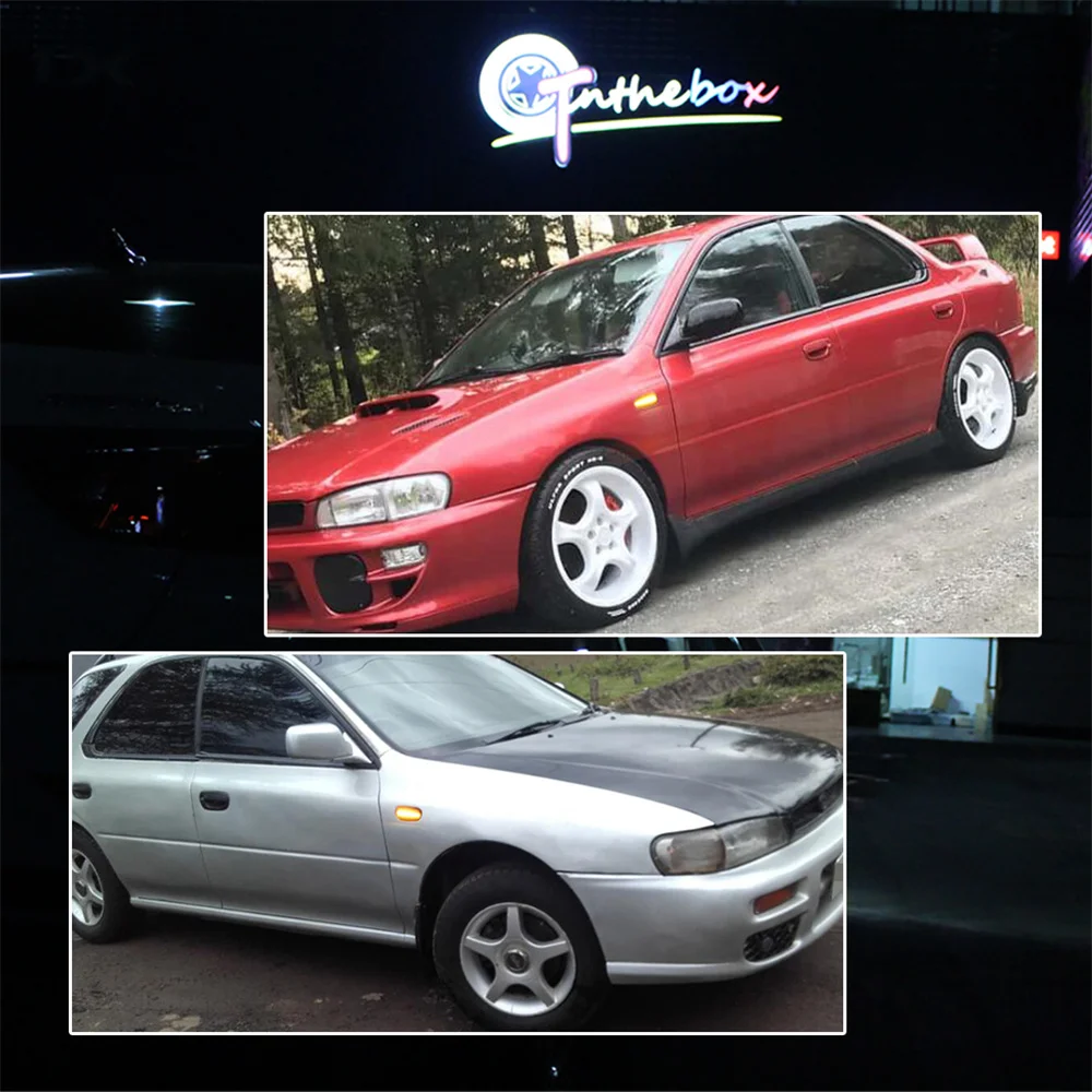 Amber Dynamic LED Car Front Bumper Side Marker Indicator Lights Turn Signal Lights Kit For Subaru Impreza GC GM GF 1993-2001 12V - view 6