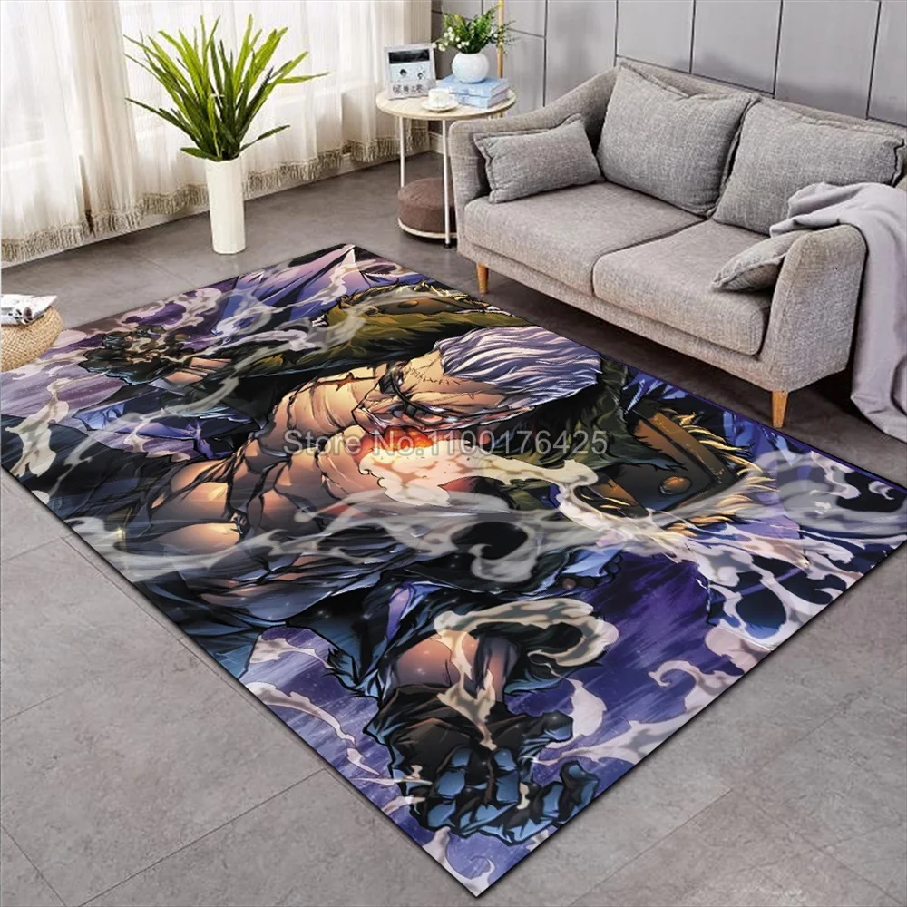 Tapis Shaggy Moelleux Antidérapant, Polymères de Sol 3D, Polymères Non ALD, Salle à Manger, Salon, Chambre d\'Enfant Doux, Une Pièce