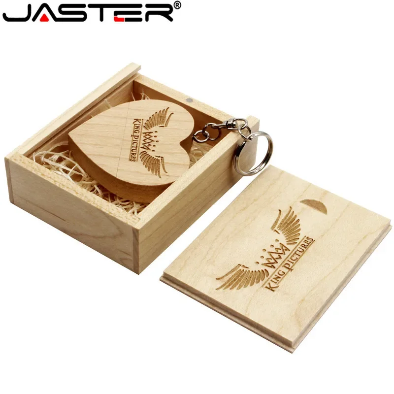 JASTER – clé USB créative en bois de noyer avec LOGO gratuit, 8 go, 16 go, 32 go, 64 go, plus de 10 pièces