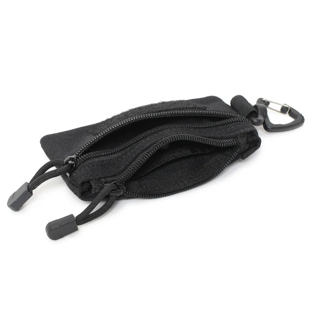 New Mini Key Wallet Multifunctional Solid Color Waist Pack Coin Purse Outdoor Sport Tool Storage Organizer