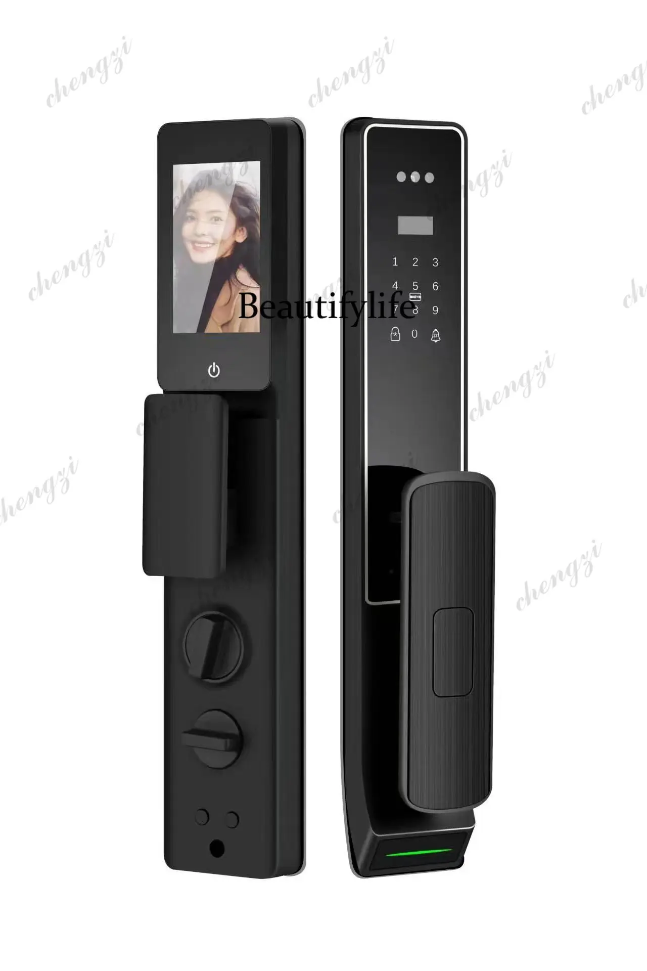 Graffiti lock networking fingerprint facial recognition password lock picture smart home smart door