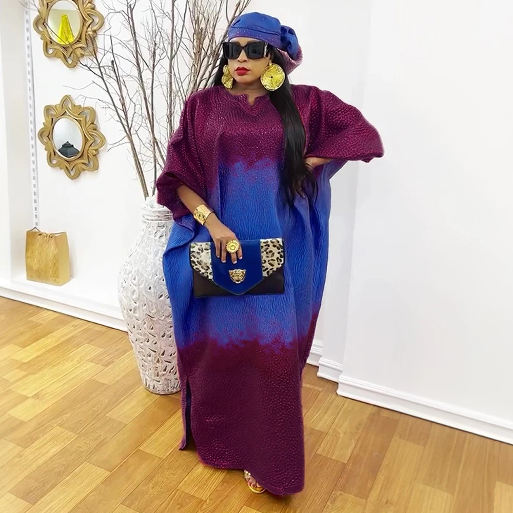 

2025 African Dresses for Women Traditional Africa Clothing Dashiki Ankara Outfits Gown Abayas Robe Muslim Kaftan Maxi Long Dress