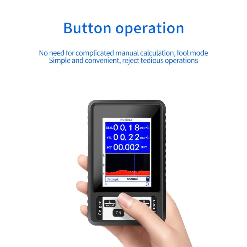 جهاز مراقبة الإشعاع المحمول مقياس الجرعات عداد جيجر لاختبار الرخام بالأشعة السينية للتلوث النووي #6