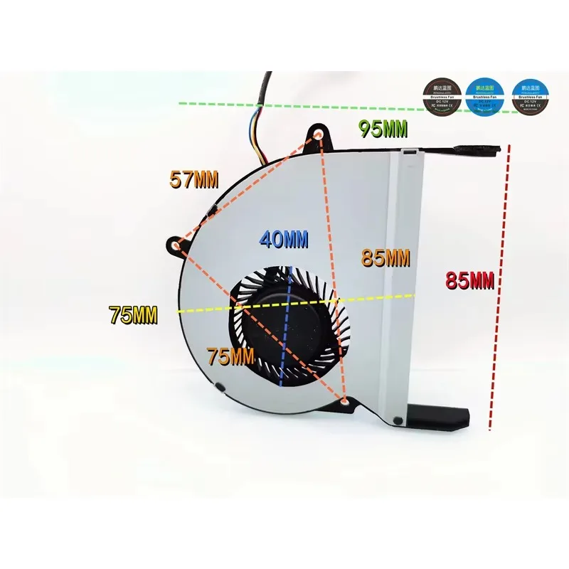 pa  copper core bearing 85 * 75 * 9mm turbine PWM temperature control 5V 8.5cm blower laptop fan