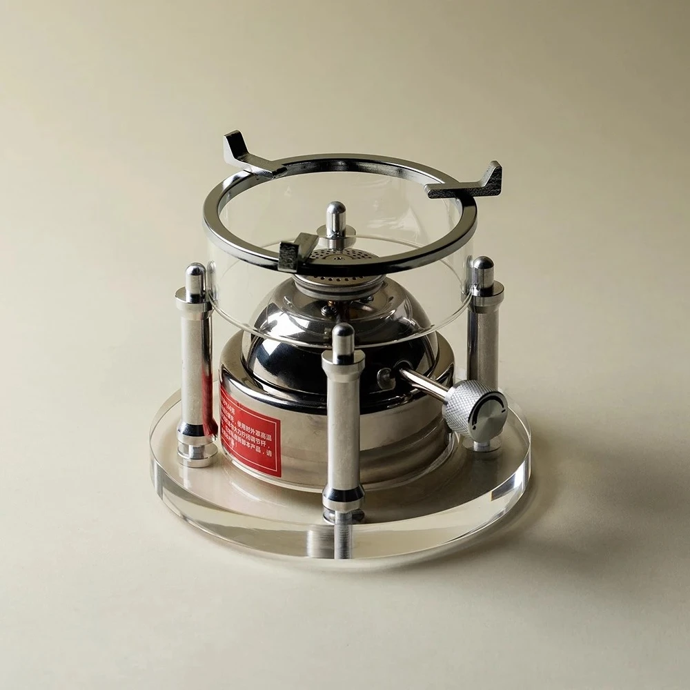

Small Portable Alcohol Burner Stove - Adjustable High-Temperature Resistant Stainless Steel Tea Warmer