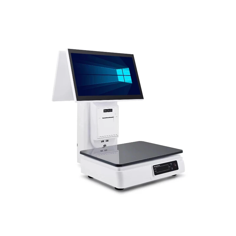 Weighing and cashier all-in-one machine with AI to automatically identify snacks, fruits, and fresh supermarkets