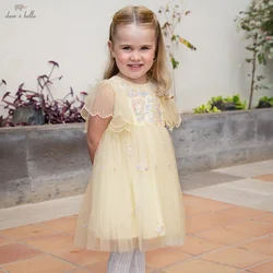 Dave Bella Summer Girls Baby Princess Dress Charm Elegant Cute Mesh Embroidered Floral Dress Party Gentle Outdoor DB2250967