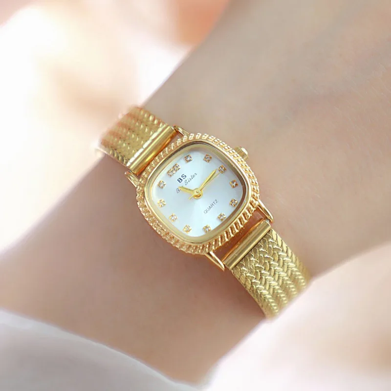 Watch For Women Fashion Light Luxury Simple Wheat Ear Watch Band Temperament Small Gold Watch Women Watch Gift Relogios Feminino