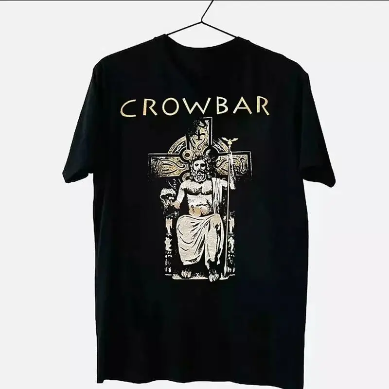 Crowbar Ornate Brown Cross Band Logo T-Shirt
