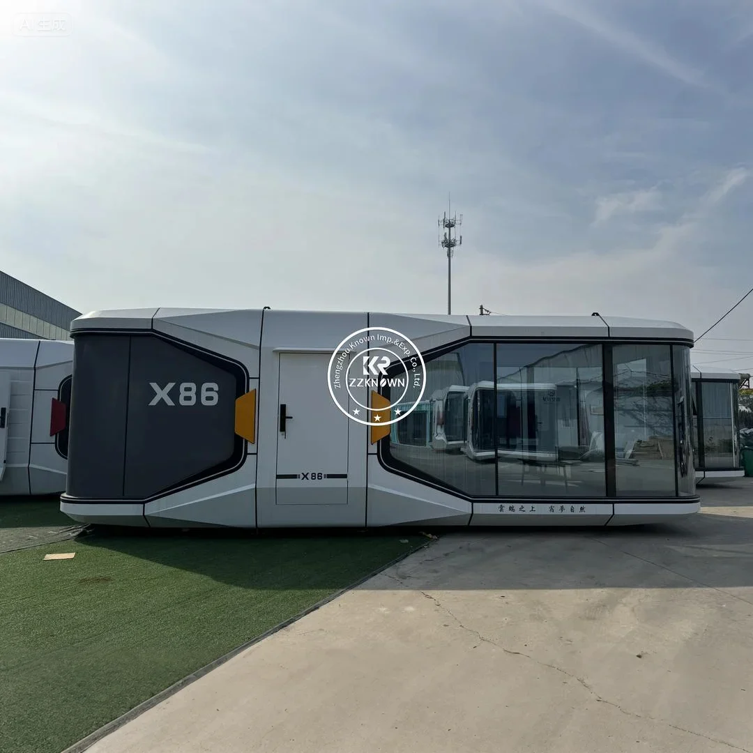 Luxury Anti-corrosion Durable Prefabricated Modular Mobile Home Outdoor Smart Voice Control Space Capsule House
