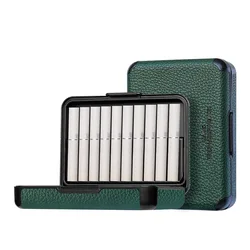 Lichee Leather Case and Portable Pack Cigarette Box for IQOS Iluma Prime Cover Bag Cases Holder Pouch Protective Accessories