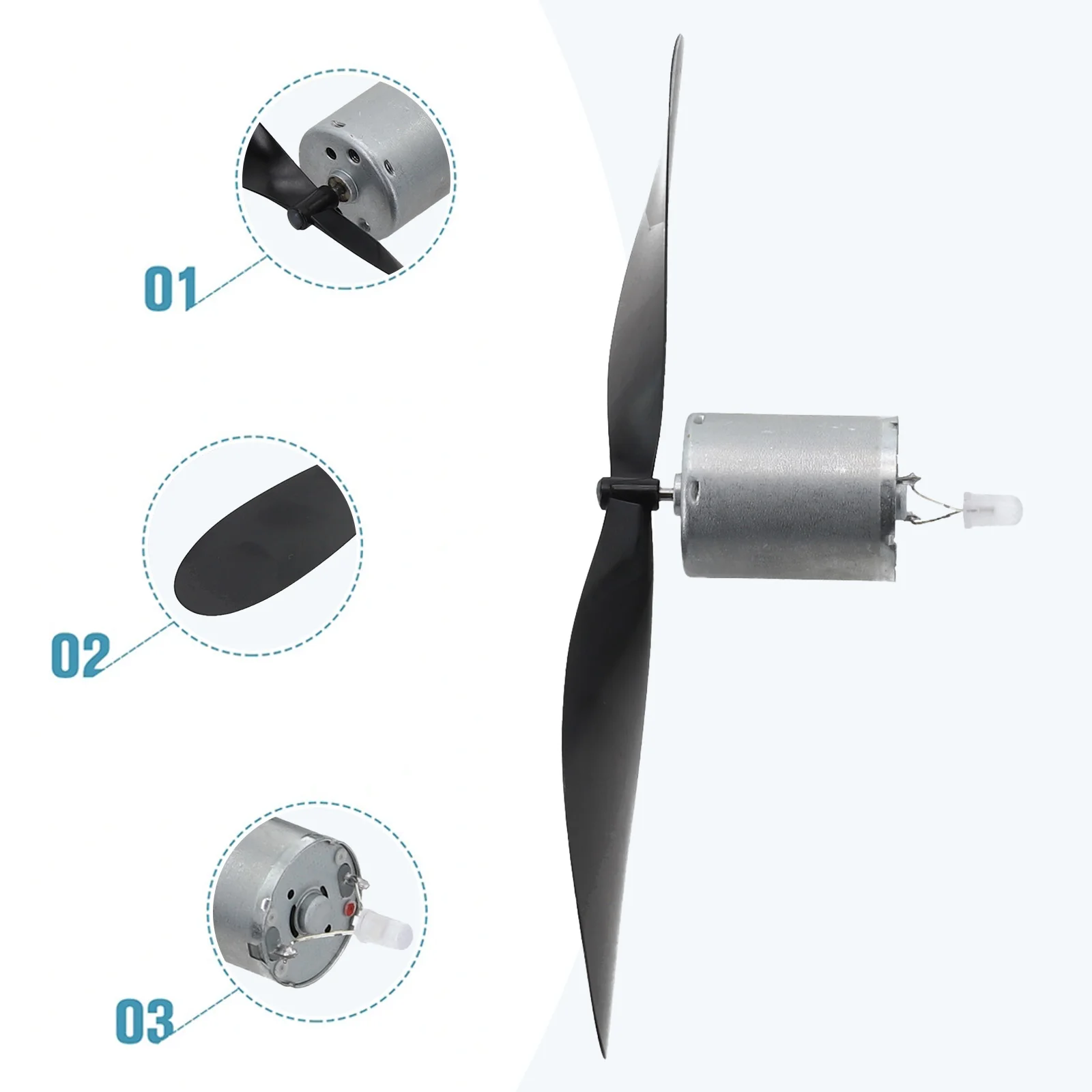Wind Motor Wind Turbine Motor ABS Plastic Teaching Model Tool Turbine Motor Wind Energy Generator New Practical High Quality