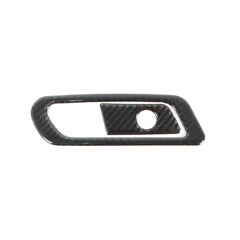 For Audi A4 B9 2017-21 LHD RHD Car Console Co-pilot Glove Box Switch Frame Carbon Fiber Sticker Trim Interior Accessories Decals