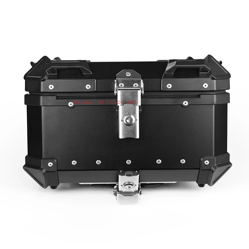 Hongsheng Products / Factory Direct Sales 35L Silver Waterproof Panniers Motorcycle Top case Aluminum Motorcycle Tail Box