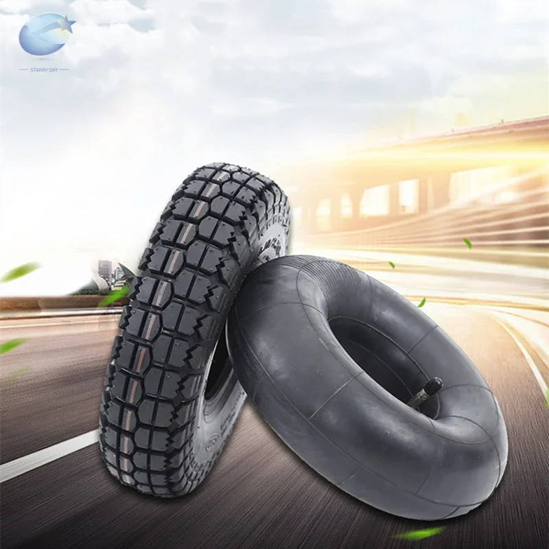 

4.10/3.50-4 Pneumatic Air Filled Hand Truck All Purpose Utility Tire 410/350-4 ATV Quad Go Kart 47cc 49cc Chunky 4" scooter tire