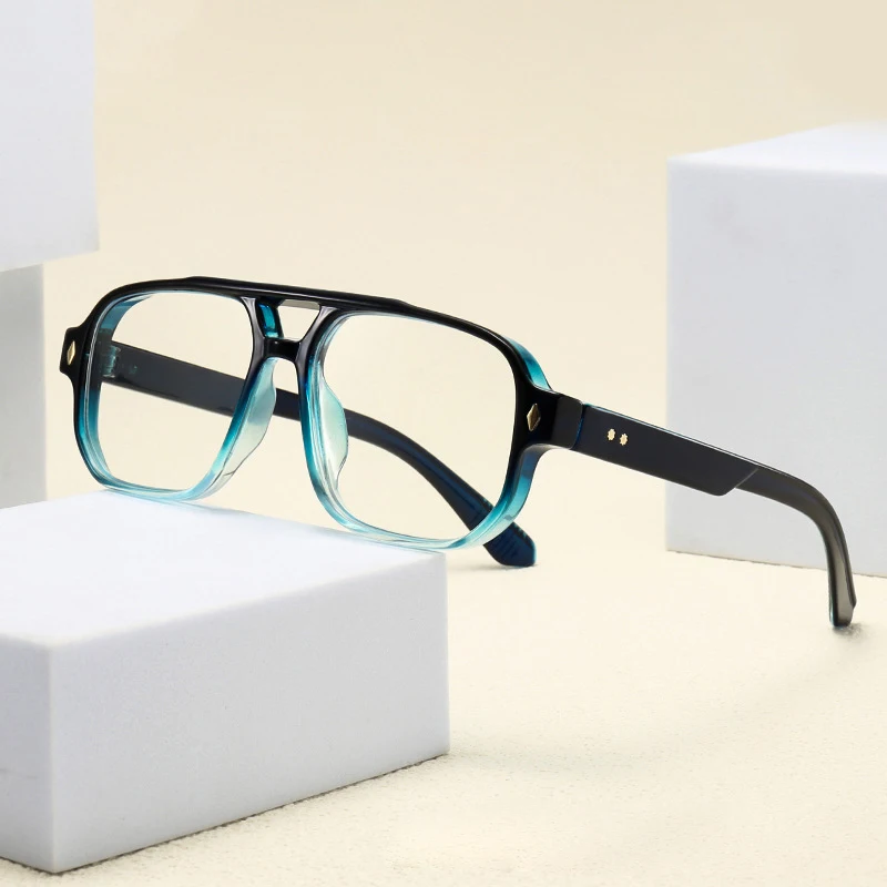 Square Frame Eyeglasses, Trendy Vision Glasses
