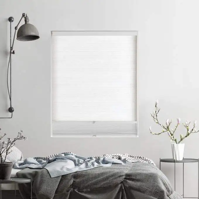 2026 Popular Design NO Tools No Drill Blackout Easy Install Cordless Honeycomb Blinds For Window