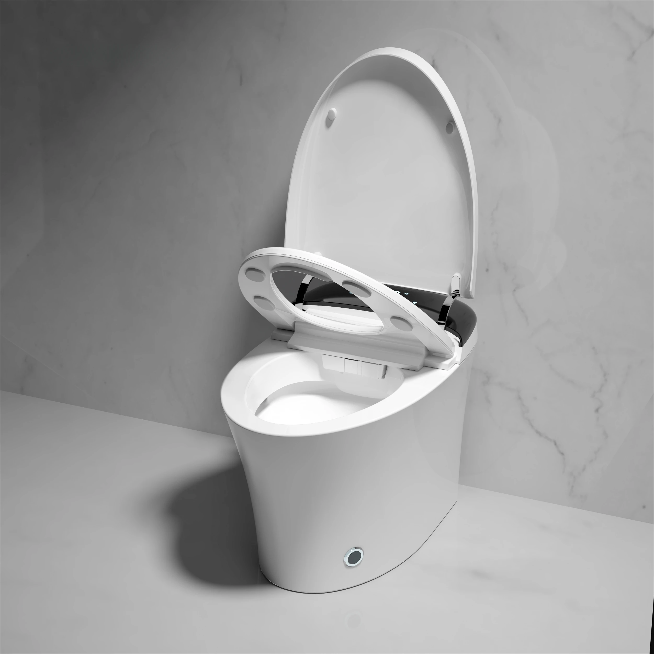 Modern Bathroom Ceramic Floor Mounted Intelligent Inodoro One Piece Commode Automatic WC Toilet Bowl Bathroom Smart Toilet