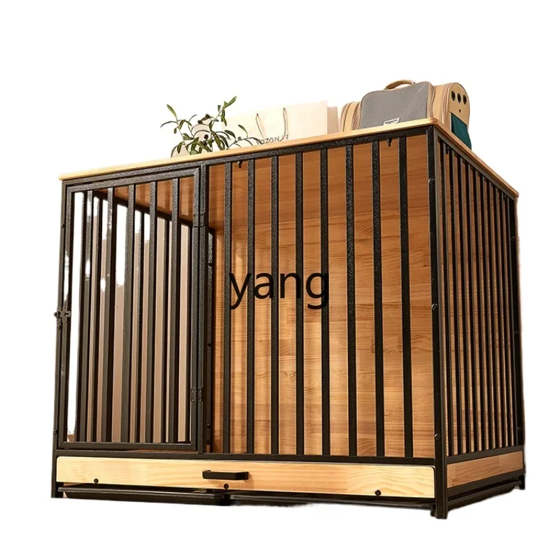 CX dog villa dog cage medium and large dog household indoor non-stainless steel with toilet