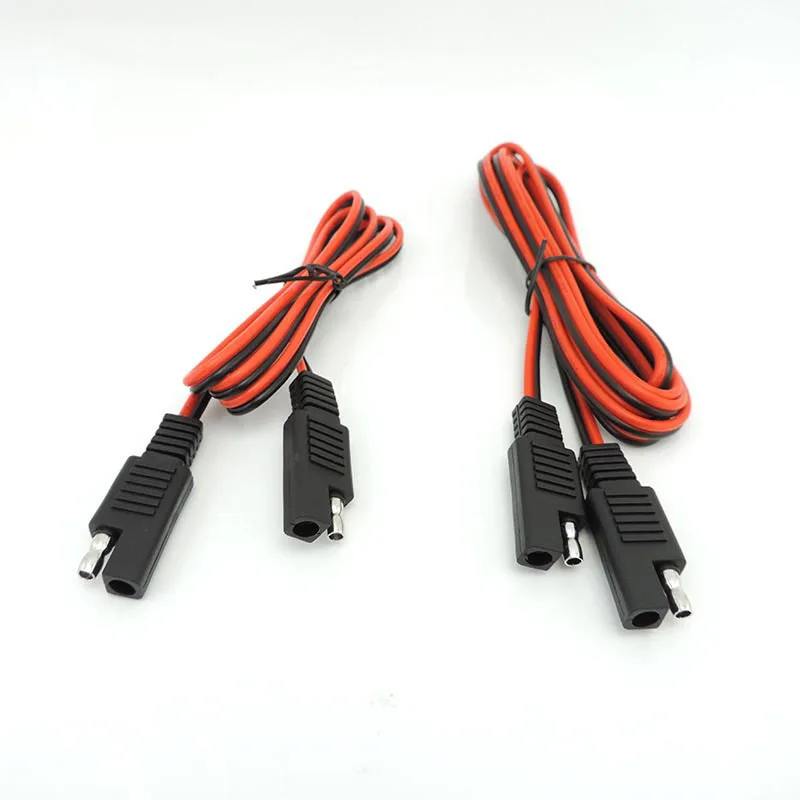 1M 2M 18awg 10A SAE to SAE Power Automotive Extension Cable Connector wire Quick Disconnect For Car battery solar panel system