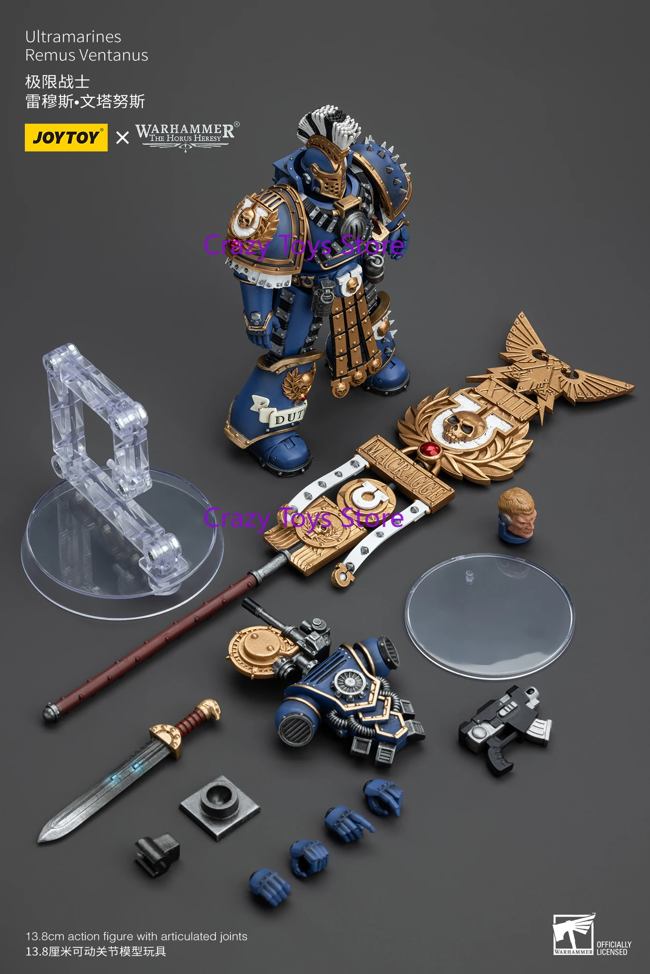 

[В НАЛИЧИИ] JOYTOY Warhammer 30K 1/18 Фигурки Ультрамарин Remus Ventanus Модель Мальчик Подарок