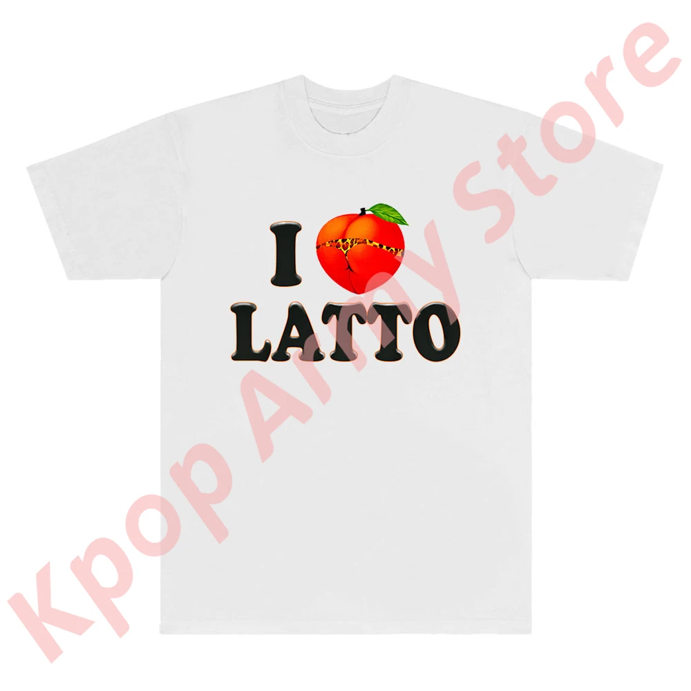 I Love Latto Tee Sugar Honey Iced Tea Tour Merch T-Shirts Cosplay Women Men Fashion HipHop Short Sleeve