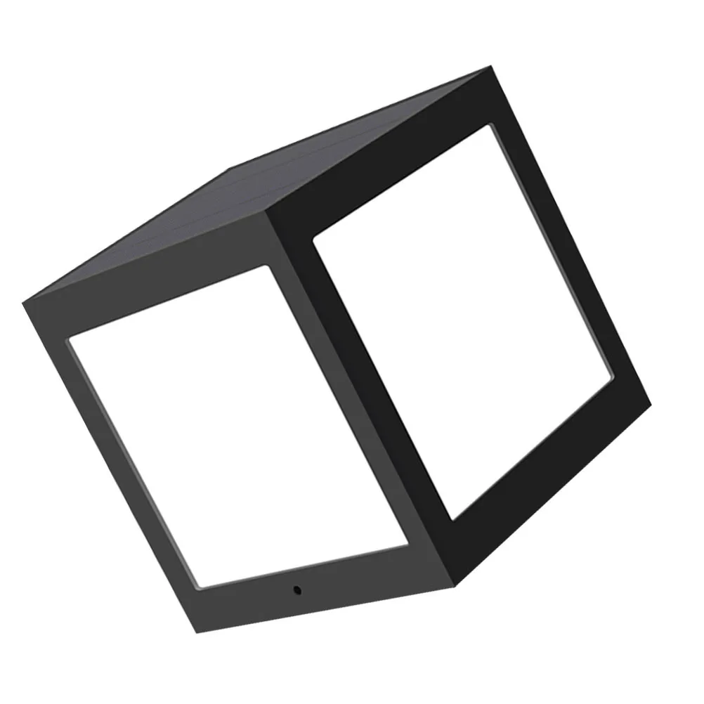 

1Pcs Waterproof Solar LED Wall Light Outdoor Landscape Lamp for Garden Yard Courtyard Lighting Automatic on Off Black
