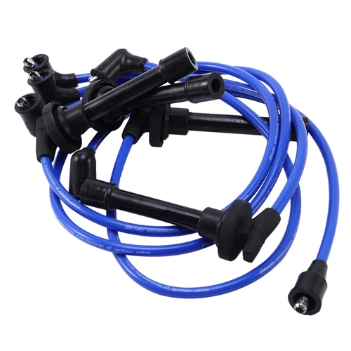 Imagen 2 del producto Juego de cables de bujía 32700-PTO-000, cable de encendido de alto rendimiento para HONDA CIVIC del SOL 1992-2002, azul