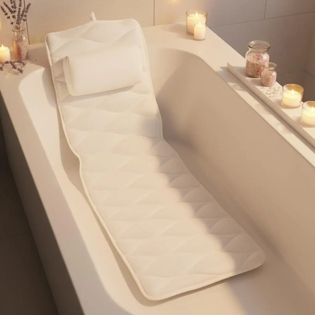 

Full Body Bath Pillow for Ultimate Relaxation - Soft, Non-Slip Bathtub Cushion Gift