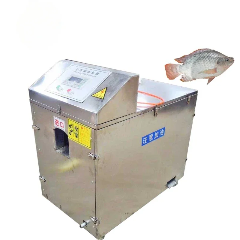 Automatic fish intestine removal, cleaning of internal organs and fouling machine fish processing plant