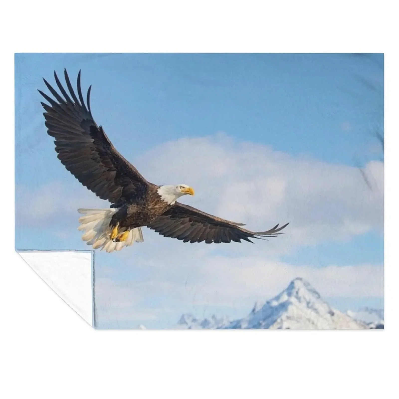 

Soaring American Bald Eagle Throw Blanket Single Thins Softest Summer Blankets