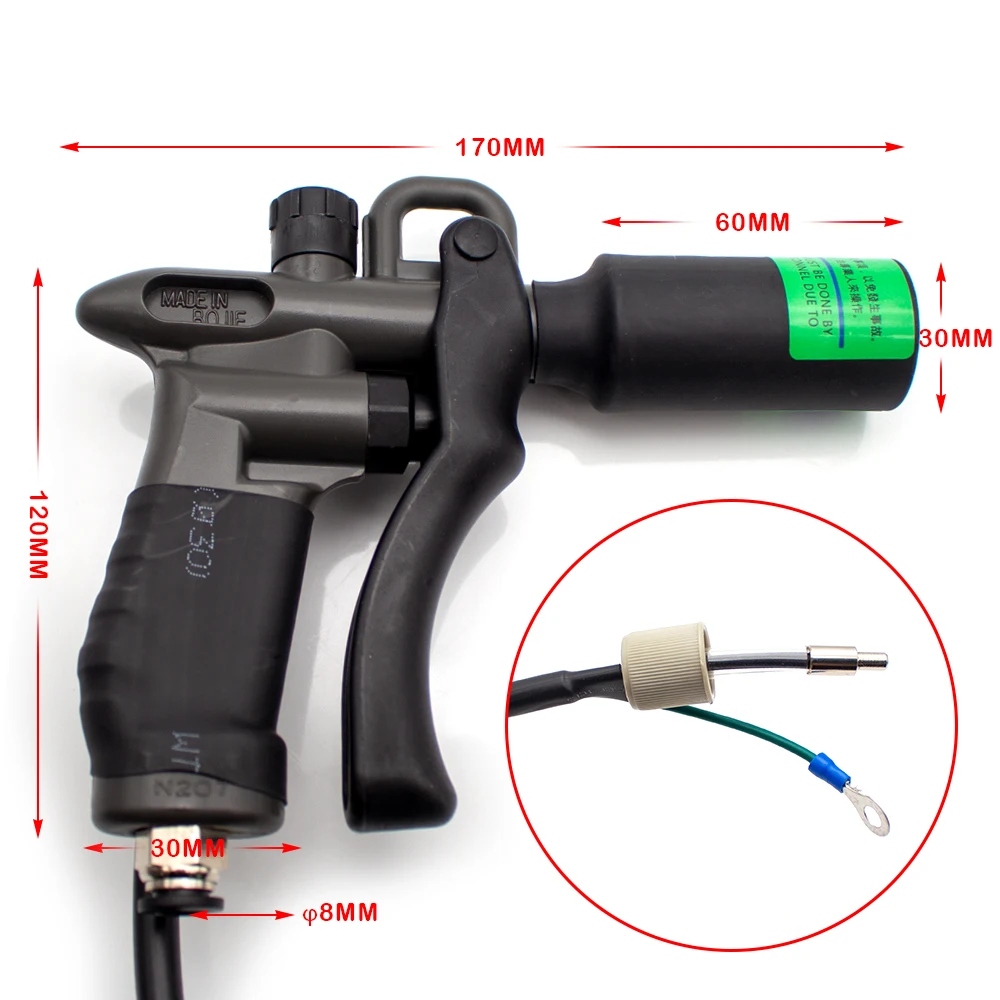 AC 110V/220V 10KV Anti-static Ion Air Gun In Addition To Static Air Gun Electrostatic Dust Gun Industrial Dust Gun ST-302D