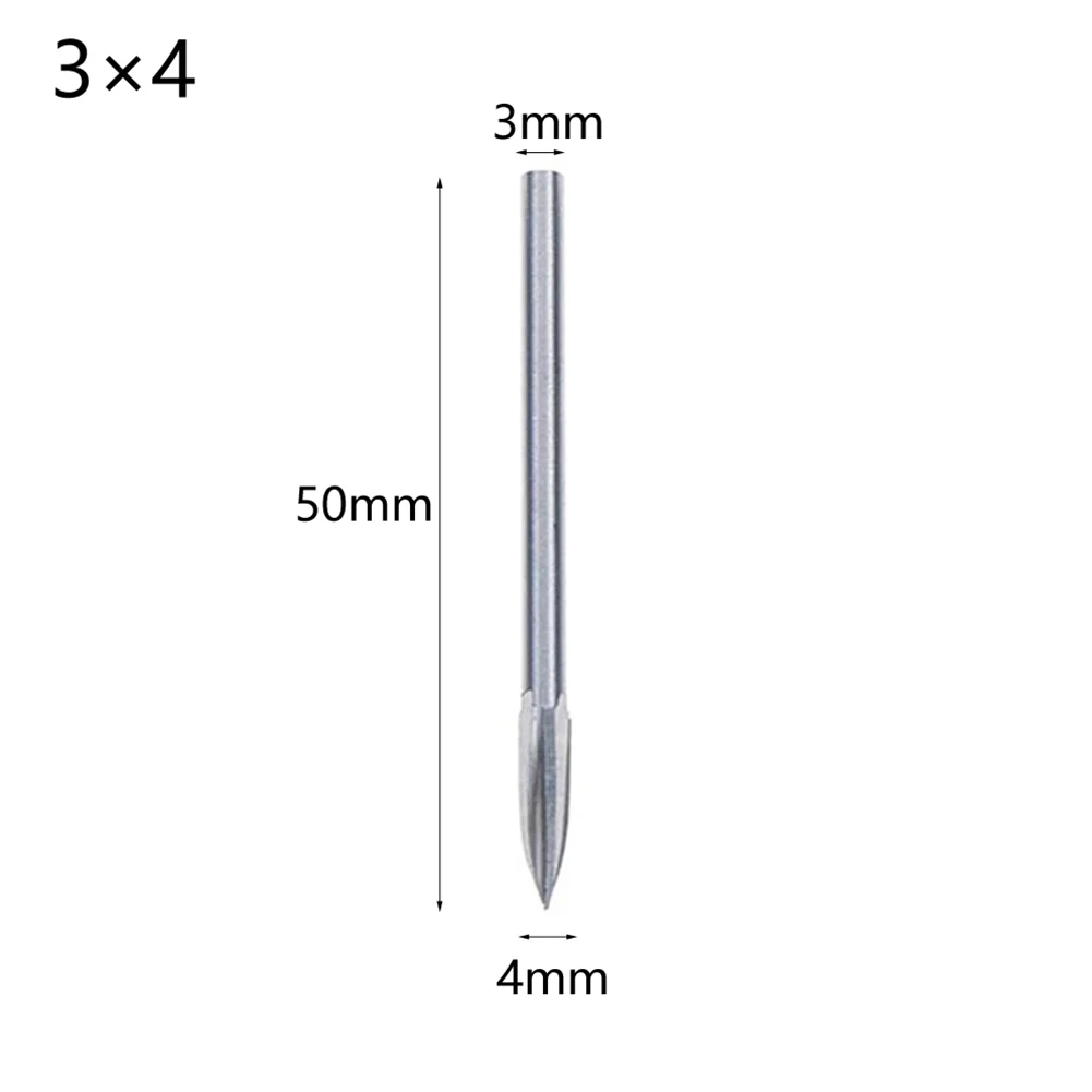 1Pcs Wood Engraving Drill Bit Set Steel Solid Carbide Grinding Burr For Woodworking Drilling Carving Engraving