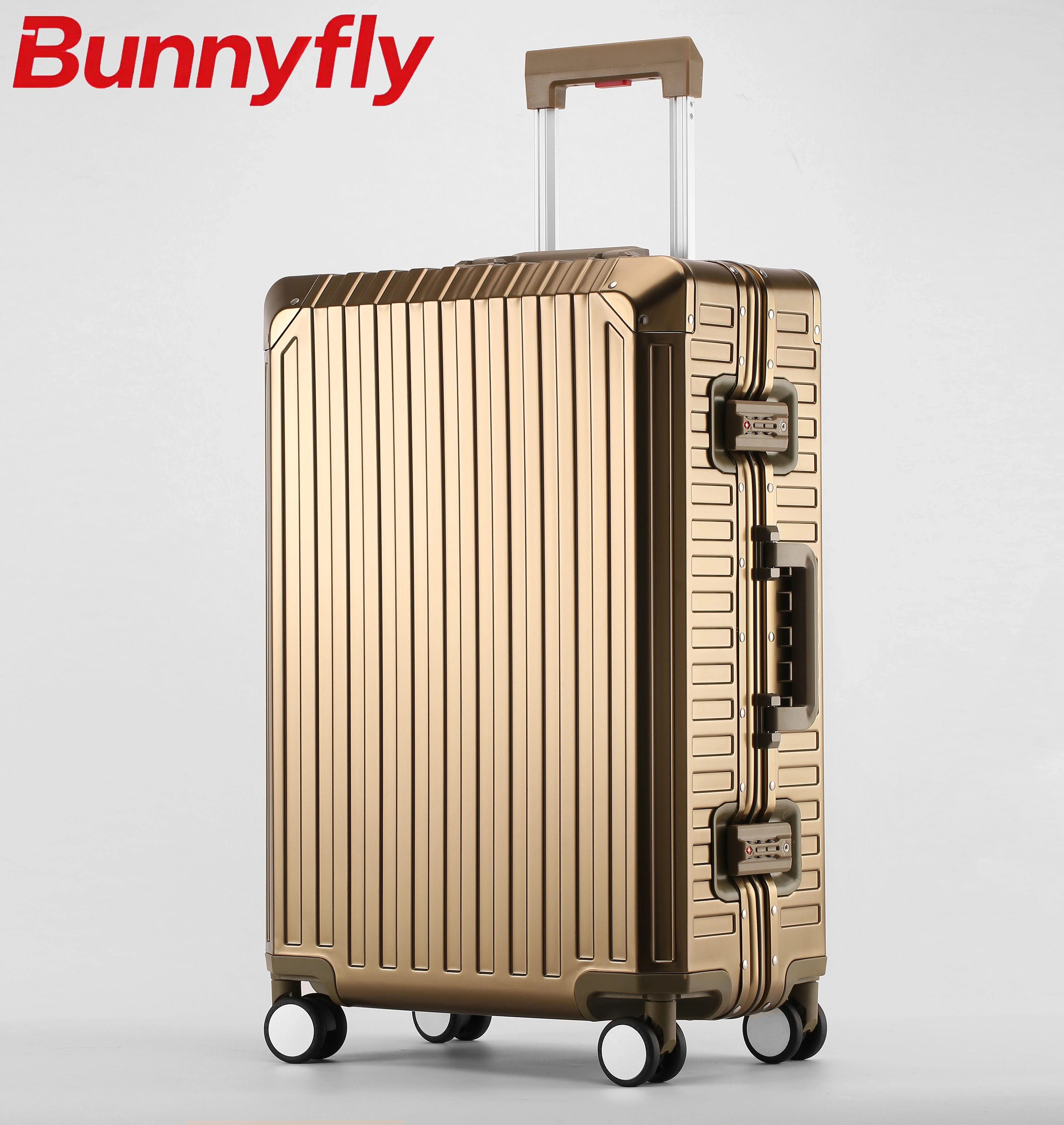 Luxury Bags Luggage - Bunnyfly New Style All Aluminum Travel