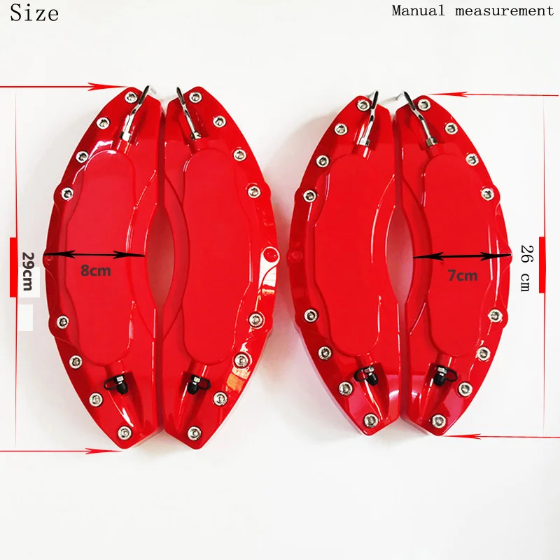 2*2 PCS Melting Resistant Plastic Brake Caliper Cover Fix By Screws For BMW 3 Series 320 325 318 X1 X3 Wheel R17+