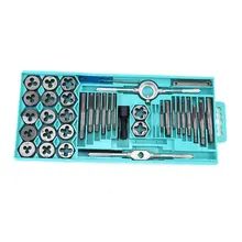 40 pcs M3-M12 tap and die set for metal threading #2