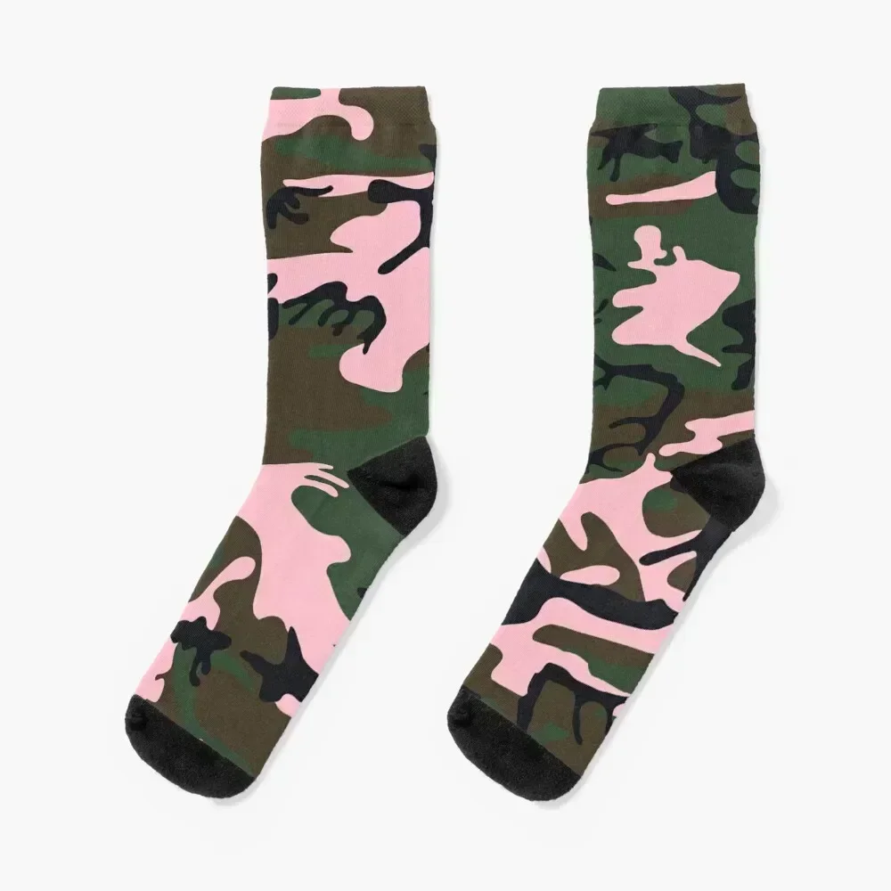 

Camo and Pink Socks cartoon bright garter Children's Socks Women's Men's Wholesale hiphop snow essential Socks For Men Women's