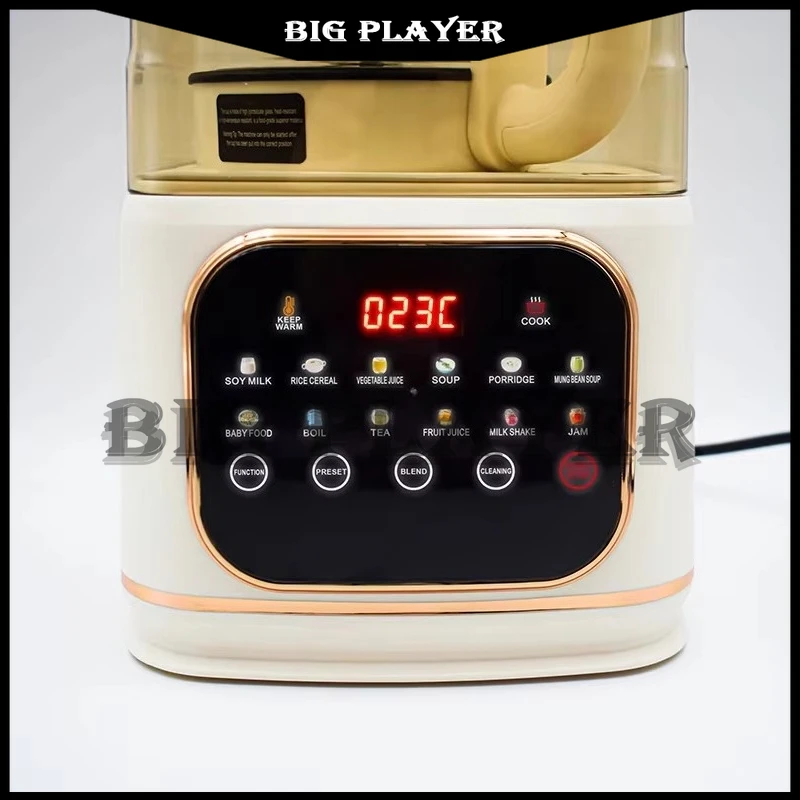 

Multi-Mixer Electric Soybean Milk Machine Soup Maker Transparent Glass Mixer Suitable for Milk Making
