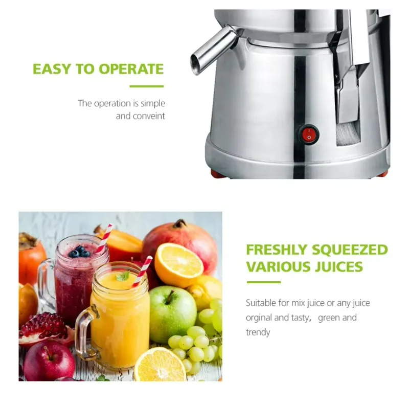 Commercial Electric Fruit Juicer Extractor Wholesale Price Kitchen Equipment 2.5L Capacity Stainless Steel Plastic Blade Hotels