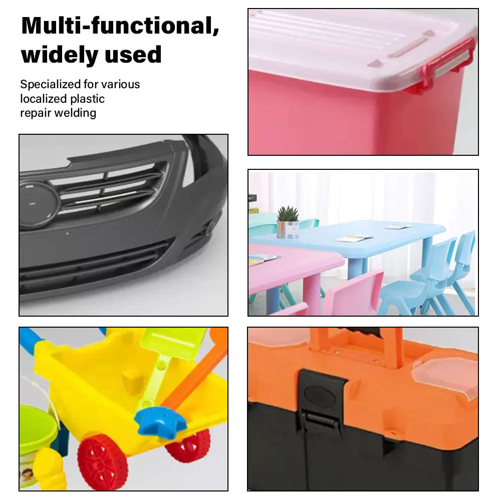 Kunststoffschweißgerät Schweißmaschine Auto-Stoßstangen-Lötpistole 4 Arten Klammern für Stoßstangen/Kajak/Kunststoffprodukt-Reparaturen – Detail 6
