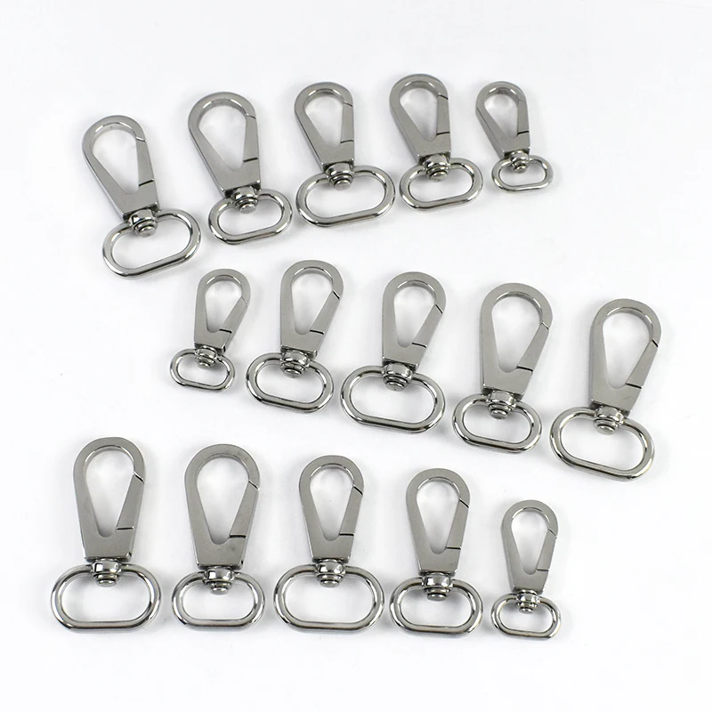 

1/2/3Pcs Stainless Steel Buckle Swivel Snap Hook Bag Strap Small Carabiners Clips Dog Leash Connect Clasp DIY Sewing Accessories